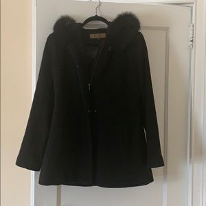 Sachi hooded fur jacket